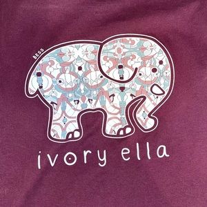 Ivory Ella Long Sleeve T-Shirt Plum
